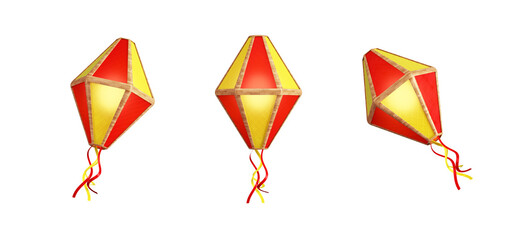 Balão de são joão colorido isolado