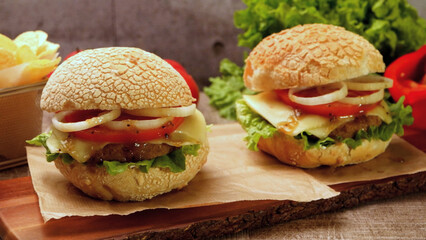 Homemade veggie burger