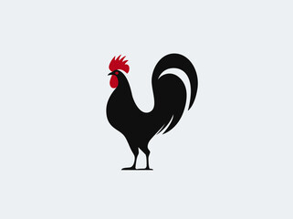 Simple Rooster Logo Vector