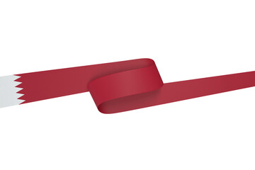 Bahrain flag element design national independence day banner png
