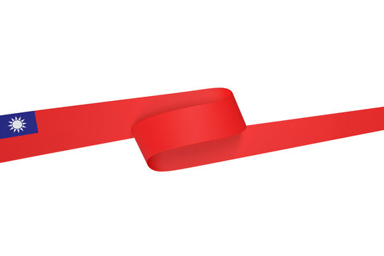 Taiwan flag element design national independence day banner png
