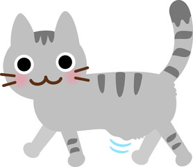 ルーズスキンがある猫