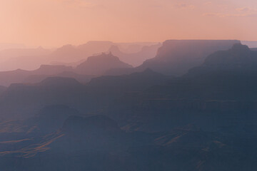 Grand Canyon - Majestic Sunset Mist