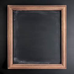 Chalkboard With Wooden Frame Illustration