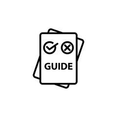 guide icon vector design templates