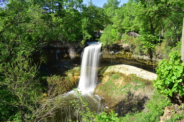 Minnehaha Waterfalls in Minneapolis, Minnesota