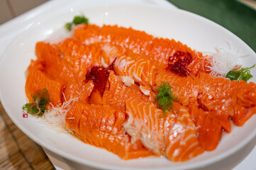 鮭の刺身