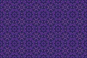 Fototapeta na wymiar Wrapping papper with ethnic purple color