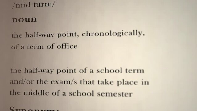 Mid-Term Definition