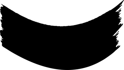 The Black ink brush png image