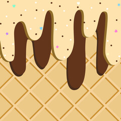 chocolate ice cream background