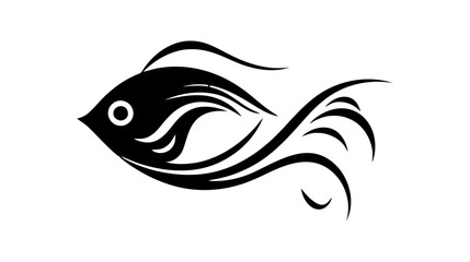 Fish vector Icon. Sea Food illustration symbol. Farm Element logo