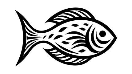 Fish vector Icon. Sea Food illustration symbol. Farm Element logo