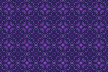 Luxury background vector with floral pattern purple color in seamless style.