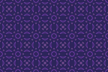 Fototapete Luxury background vector with floral pattern purple color in seamless style. © Dodoodle
