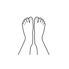 illustration of feet, foot icon, vector art.