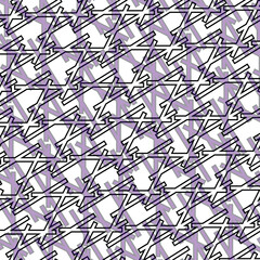 Geometric pattern with straight shapes