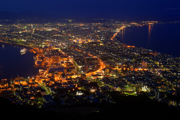 Fototapeta na wymiar 函館市の夜景