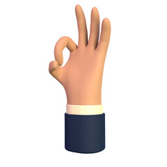 Creative Collection of 3D Oke 
Hands/Finger Icons for Your Designs