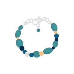 Beautiful jewelry on white background