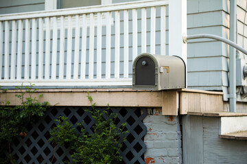 mailbox, symbolizing communication and connection, represents a portal between sender and receiver,...
