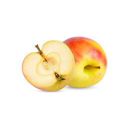 Fresh apple isolated on transparent background (.PNG)