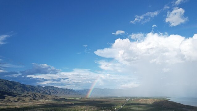 rainbow over Azua, Dominican Republic