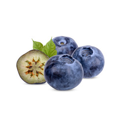 Fresh blueberry isolated on white background