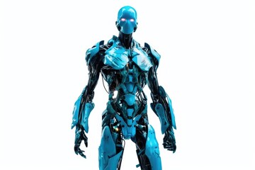 Fototapeta premium futuristic robot hovering in mid-air Generative AI