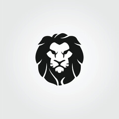 Lion logo vector illustration, emblem design.