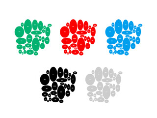 岡山県　地図_デフォルメ⑥