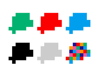 山梨県　地図_デフォルメ③