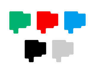 山梨県　地図_デフォルメ②