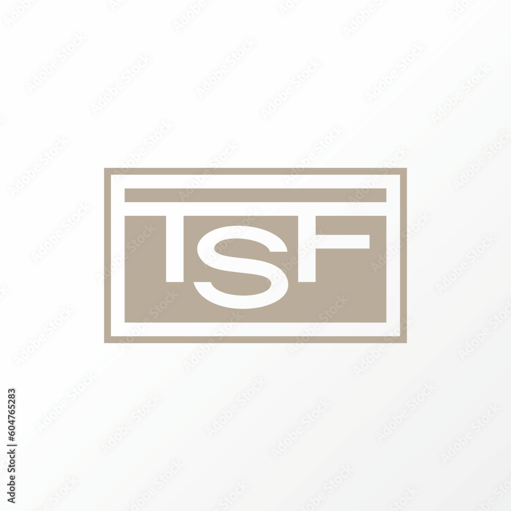 Poster logo design graphic concept creative abstract premium free vector stock letter tsf sans serif font o