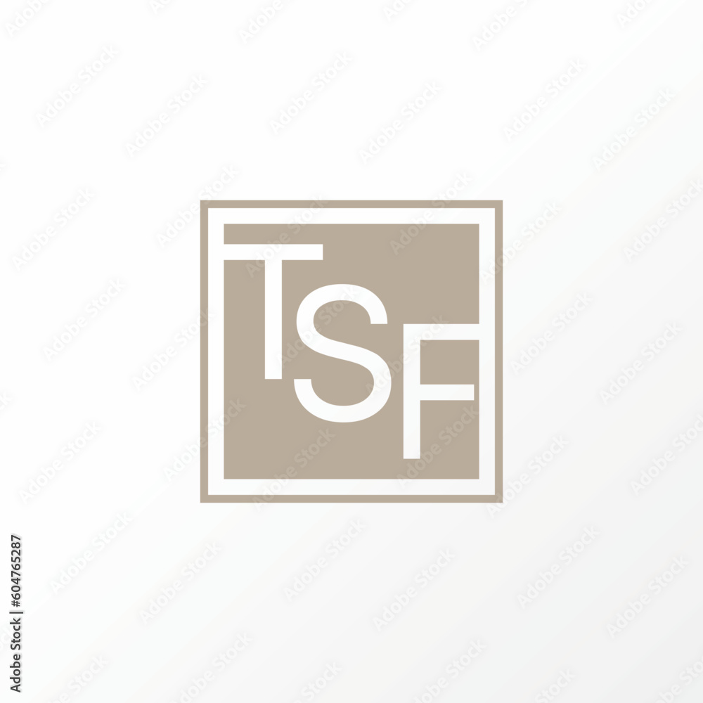 Poster logo design graphic concept creative abstract premium free vector stock letter tsf sans serif font o