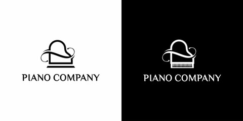 piano company logo designs inspiration © oinbrand