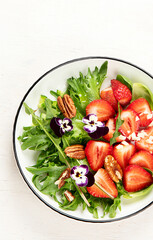 Spring vegetable salad. Tasty healthy food