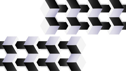 abstract black and white polygon background design