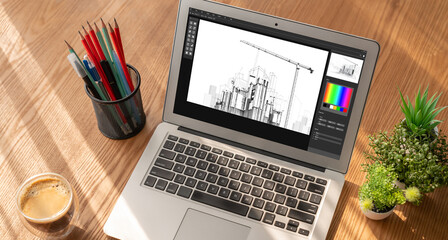 Architectural design modish software application for architect business and professional designer