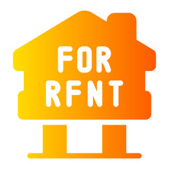 for rent Gradient icon