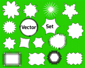 set of speech bubble icon set. Talk bubble. Cloud speech bubbles collection. Vector Colorful background