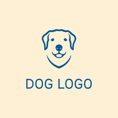 dog head logo icon vector illustration