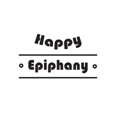 Happy epiphany banner icon 