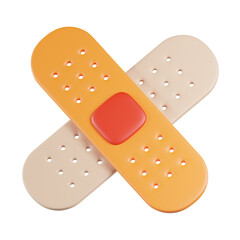 Adhesive Bandage 3D Icon