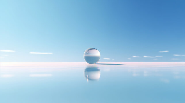 crystal ball on the water
