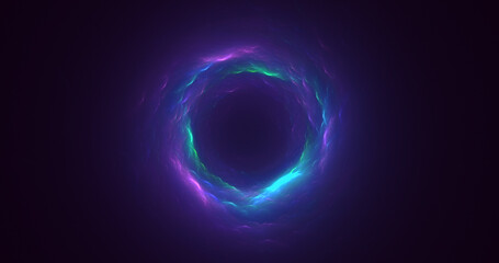 3D rendering abstract circle light background