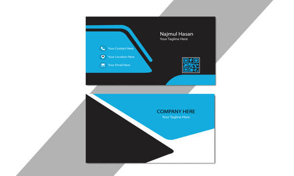 modern business card design, creative business card template