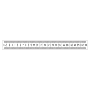 ruler outline vector illustration