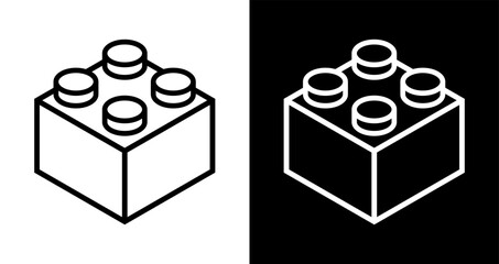 block two tone version on black and white background © Sinhara