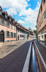 street of Freiburg im Breisgau in germany